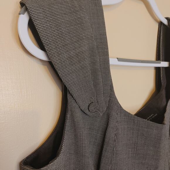 Tahari Arthur S. Levine Y2K Career SIze 16 Brown White Professional Career Dress - Picture 7 of 11